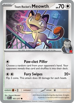 Карта Team Rocket's Meowth SC_TCGP_TRM161 фото