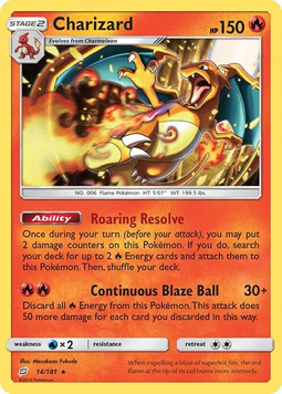Карта Charizard Team Up (Reverse Holo) SC_TCGP_CTU фото