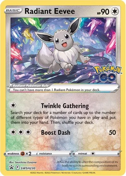 Карта Radiant Eevee (Holo) SC_TCGP_SWSH230 фото